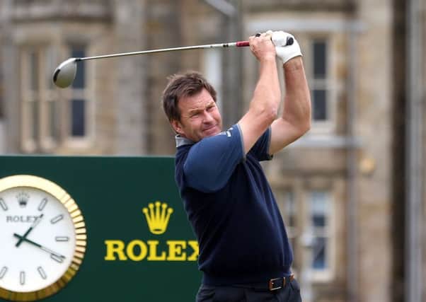 Nick Faldo tees off at St Andrews, but has now decided this will be his last Open Championship. Picture: PA