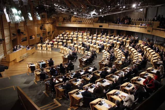 Members of the Scottish Parliament at Holyrood. Picture: Andrew Cowan