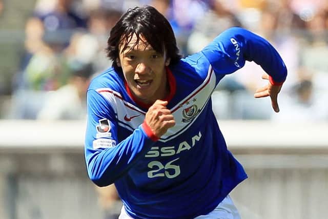 Shunsuke Nakamura netted a sensational last-minute free kick for Yokohama F. Marinos. Picture: Getty
