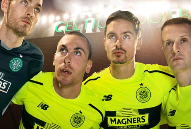 The new kit is a nod to thje 'bumblebee' kit of the mid-1990s. Picture: Celtic FC