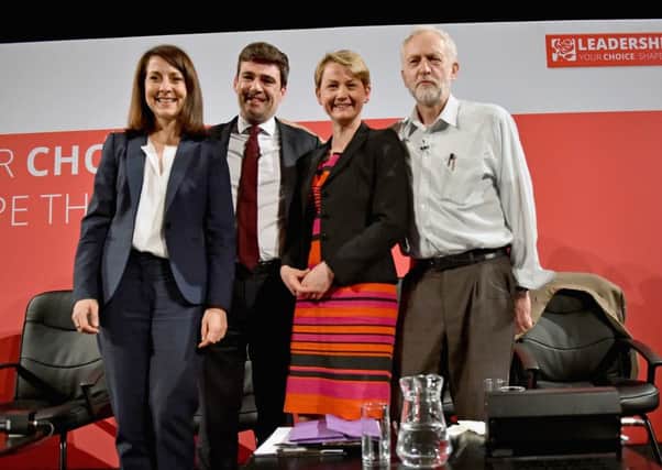 Kezia Dugdale and Ken Macintosh are unlikely to back Jeremy Corbyn (right) who is contending against Liz Kendall, Andy Burnham and Yvette Cooper for the Labour leadership. Picture: Getty