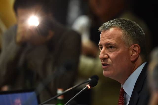New Yorks Bill de Blasio urged city chiefs to take local action. Picture: AFP/Getty