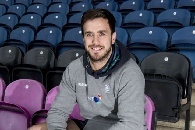 Alex Dunbar is hoping to build up to contact training with Scotland during August. Picture: SNS Group/SRU