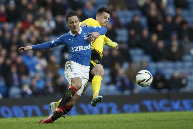 Ian Black in action for Rangers against Livingston in December 2014. Picture: Robert Perry