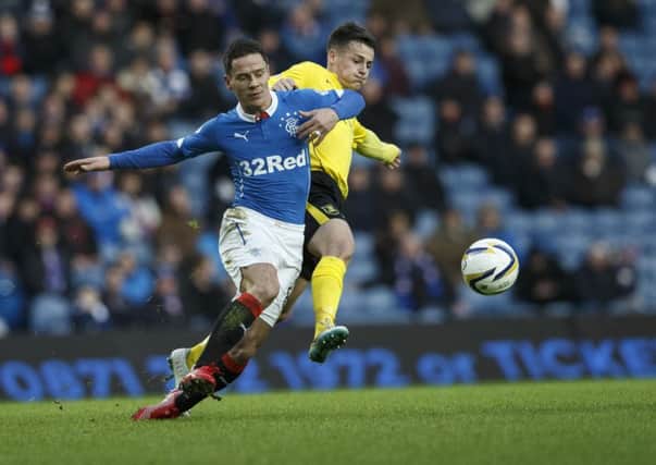 Ian Black in action for Rangers against Livingston in December 2014. Picture: Robert Perry