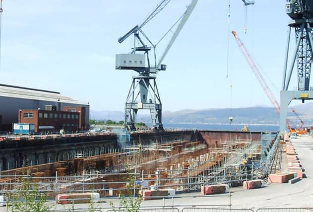 Inchgreen dry dock in Greenock. Picture: geograph.co.uk