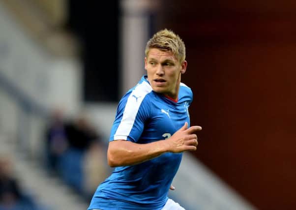 Martyn Waghorn, in action against Burnley on Tuesday, has big ambitions for Rangers. Picture: SNS