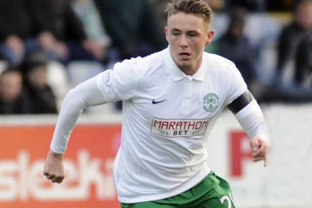 Scott Allan in action for Hibs. Picture: John Devlin