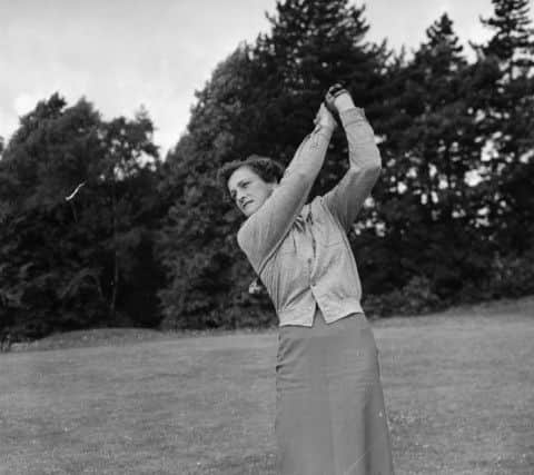 Babe Zaharias practises on the course at Sunningdale. Picture: Getty