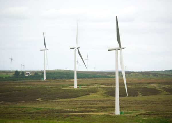 The number of wind farm developments across Scotland has dropped by a third, new figures show. Picture: John Devlin