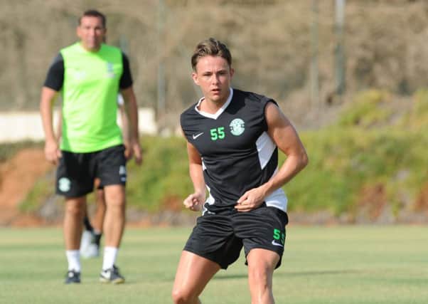 Hibs have said that any moves for Scott Allan are "unwelcome". Pic: Eric McCowat