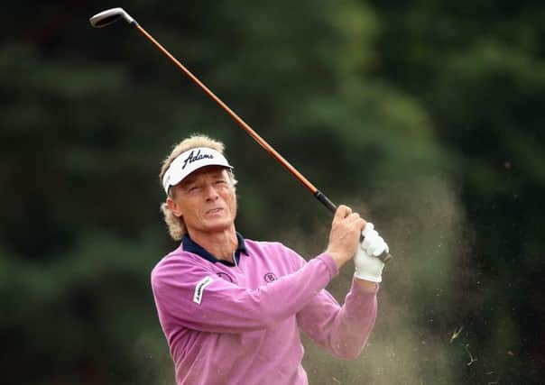 Defending champion Bernard Langer shares the lead after carding a 65. Picture: Getty