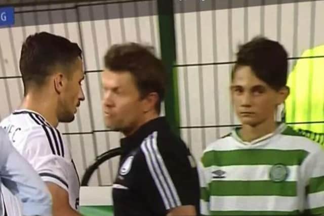 Botosani kitted out their ballboys in Celtic shirts, seemingly to troll Legia. Picture: Contributed