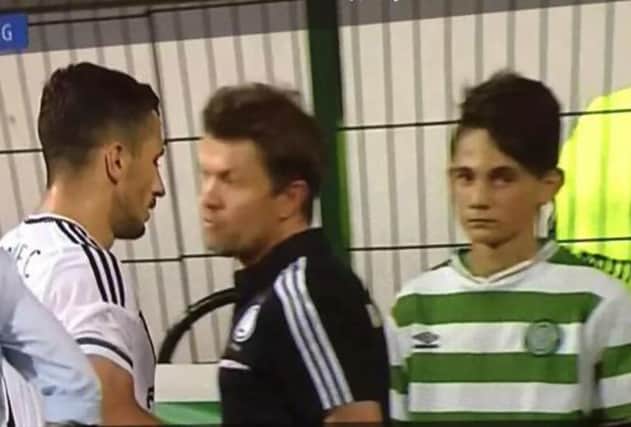 Botosani kitted out their ballboys in Celtic shirts, seemingly to troll Legia. Picture: Contributed