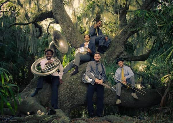 New Orleans Swamp Donkeys carry a torch for that citys vintage jazz, and they are an unstoppable force. Picture: Contributed