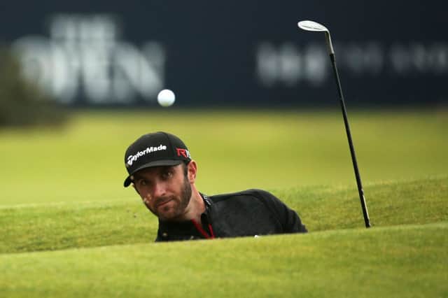 Dustin Johnson lost the place after a promising start, with a 75 in the third round. Picture: Getty