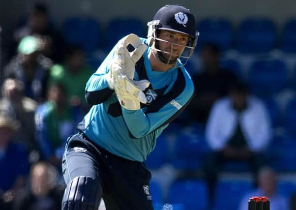Matthew Cross, batting at No 3 for Scotland, says the aim has always been to win the trophy. Picture: SNS