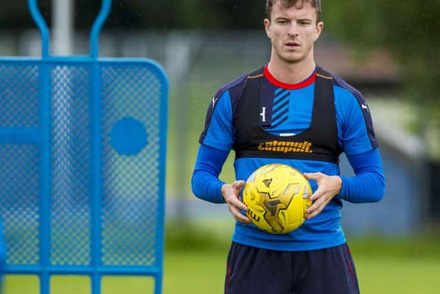 Rangers' Andrew Halliday remains focused at training. PIcture: SNS