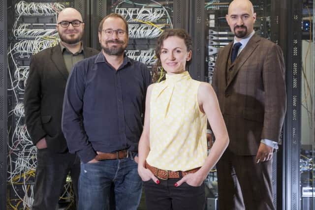 From left, Stephen Coleman, Gareth Williams, Lesley Eccles and Jamie Coleman. Picture: Jane Barlow