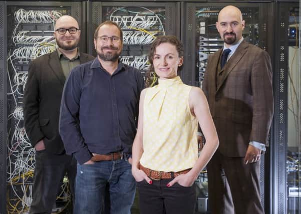 From left, Stephen Coleman, Gareth Williams, Lesley Eccles and Jamie Coleman. Picture: Jane Barlow