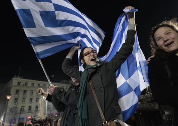 Markets fell after crunch talks between Greece and its creditors over a third bailout were delayed. Picture: AFP/Getty Images