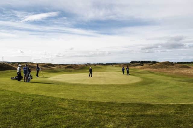 Carly Booth putts on the first green during last weeks Ladies Scottish Open at Dundonald Links. Picture: Getty