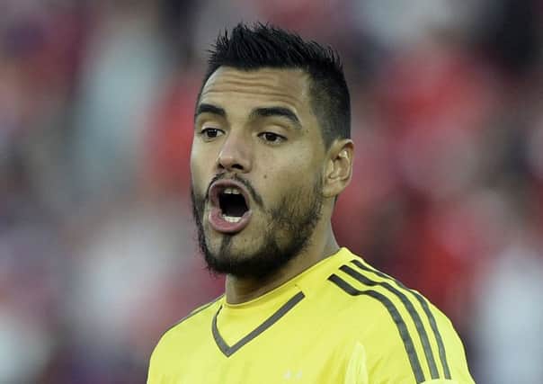 Sergio Romero: Contingency plan. Picture: AFP/Getty