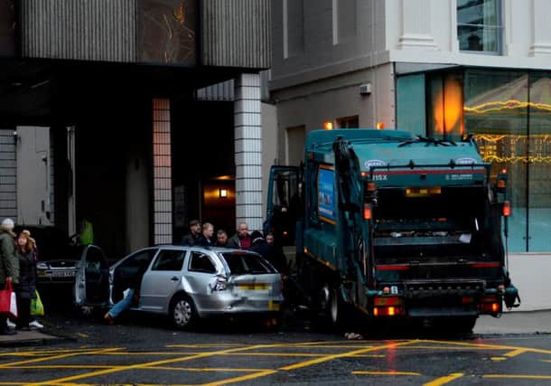 The scene of the crash in Glasgow's George Square on December 22nd. Picture: Hemedia