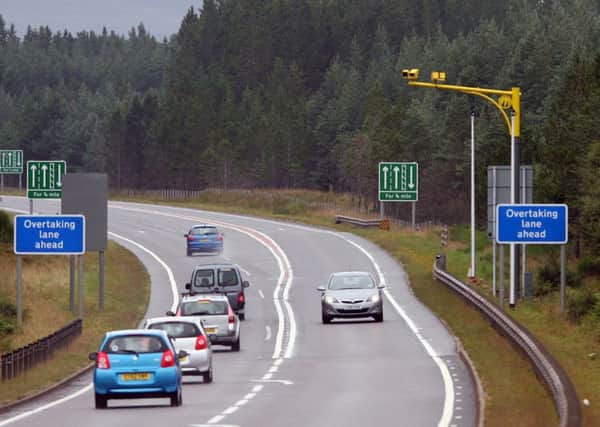 Average speed cameras on the A9 have significantly reduced injuries, according to new figures. Picture: Peter Jolly