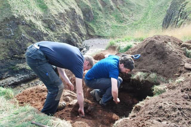 University of Aberdeen researchers have unearthed the oldest Pictish fort in Scotland on the Aberdeenshire coast. Picture: PA