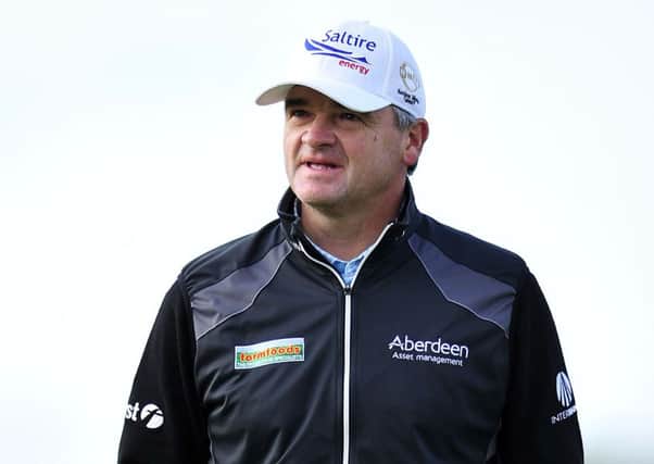 Paul Lawrie faces Romain Wattel in the first round at Murcar Links. Picture: Michael Gillen