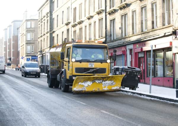 A gritter was spotted out and about on the A90. Picture: Ian Georgeson