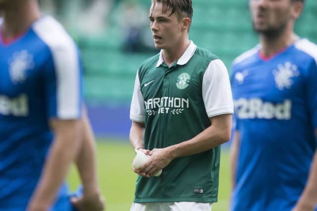 Scott Allan has been subject to vile online abuse by furious Hibs fans. Picture: PA