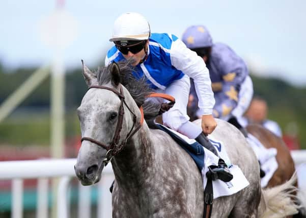 Solow, ridden by Maxime Guyon, on his way to winning the Qatar Sussex Stakes during day two of Glorious Goodwood.  Picture: PA