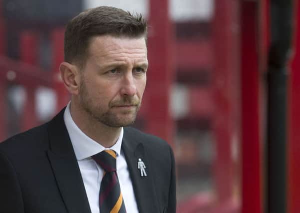 Motherwell manager Ian Barraclough is aiming high. Picture: SNS Group