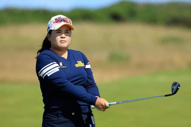 Inbee Park overcomes her back problem to play a practice round at Turnberry yesterday. Picture: Getty