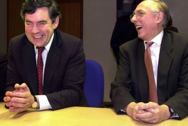 Gordon Brown and Donald Dewar. Picture: TSPL