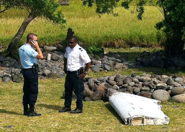The debris is thought to be from missing Malaysia Airlines flight 370. Picture: AFP