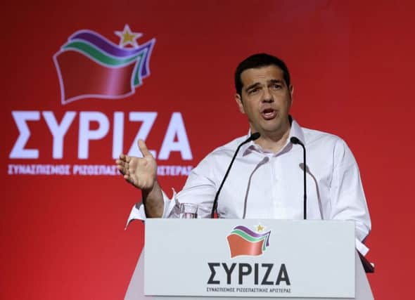 Alexis Tsipras addresses a meeting of Syrizas 200member executive in Athens yesterday. Picture: AP