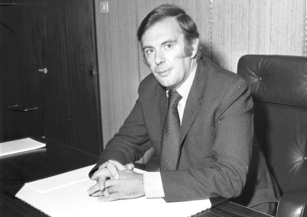 Lord Kirkhill, pictured here in 1975 as the new Minister of State for Scotland. Picture: TSPL