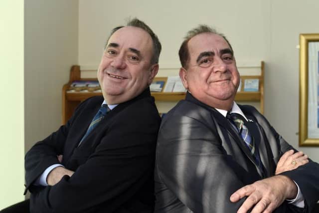 A "very good" Salmond double (hes on the right). Picture: Duncan Brown