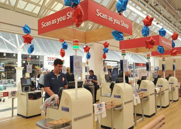 Tesco is set to revamp its self-service checkout machines in a move that will bring to an end the dreaded "unexpected item in the bagging area" phrase. Picture: PA