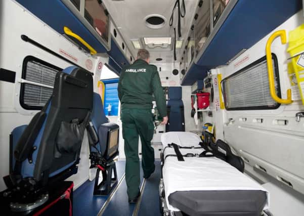 More than half a million hours have been lost to staff sickness at the Scottish Ambulance Service. Picture: John Devlin
