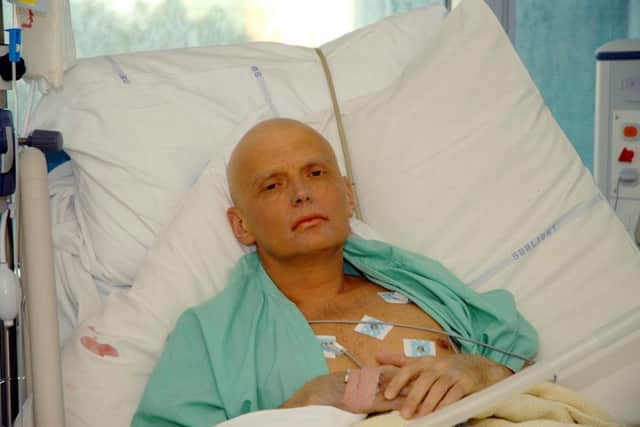 Alexander Litvinenko lies dying in hospital after being poisoned. Picture: PA