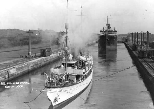 On this day in 1914, the first ships passed through the Panama Canal, which had taken ten years to construct. Picture: Getty Images