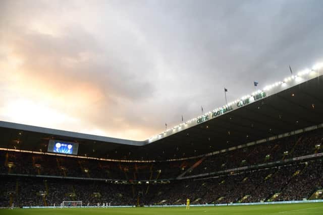 Celtic Park on the first leg of the Celtic v Qarabag Champions League qualifier in Glasgow. Picture: SNS Group