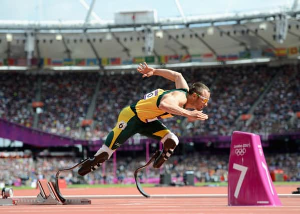 On this day in 2012, South Africas Oscar Pistorius became the first amputee to compete at the Olympic Games. Picture: Getty Images