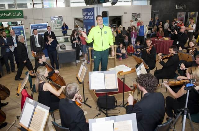 Craig 'Maestro' Gordon leads the Scottish National Orchestra through a rendition of Dance of the Knights. Picture: SNS