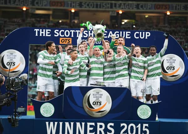 The Scottish League Cup 2015 champions Celtic. Picture: John Devlin