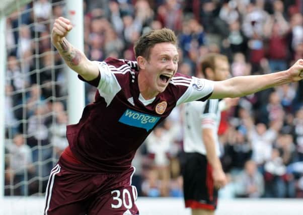 Ipswich Town have reportedly bid 250,000 pounds for Hearts defender Jordan McGhee. Picture: Jane Barlow